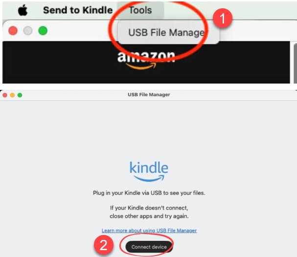 kindle USBファイルマネージャー